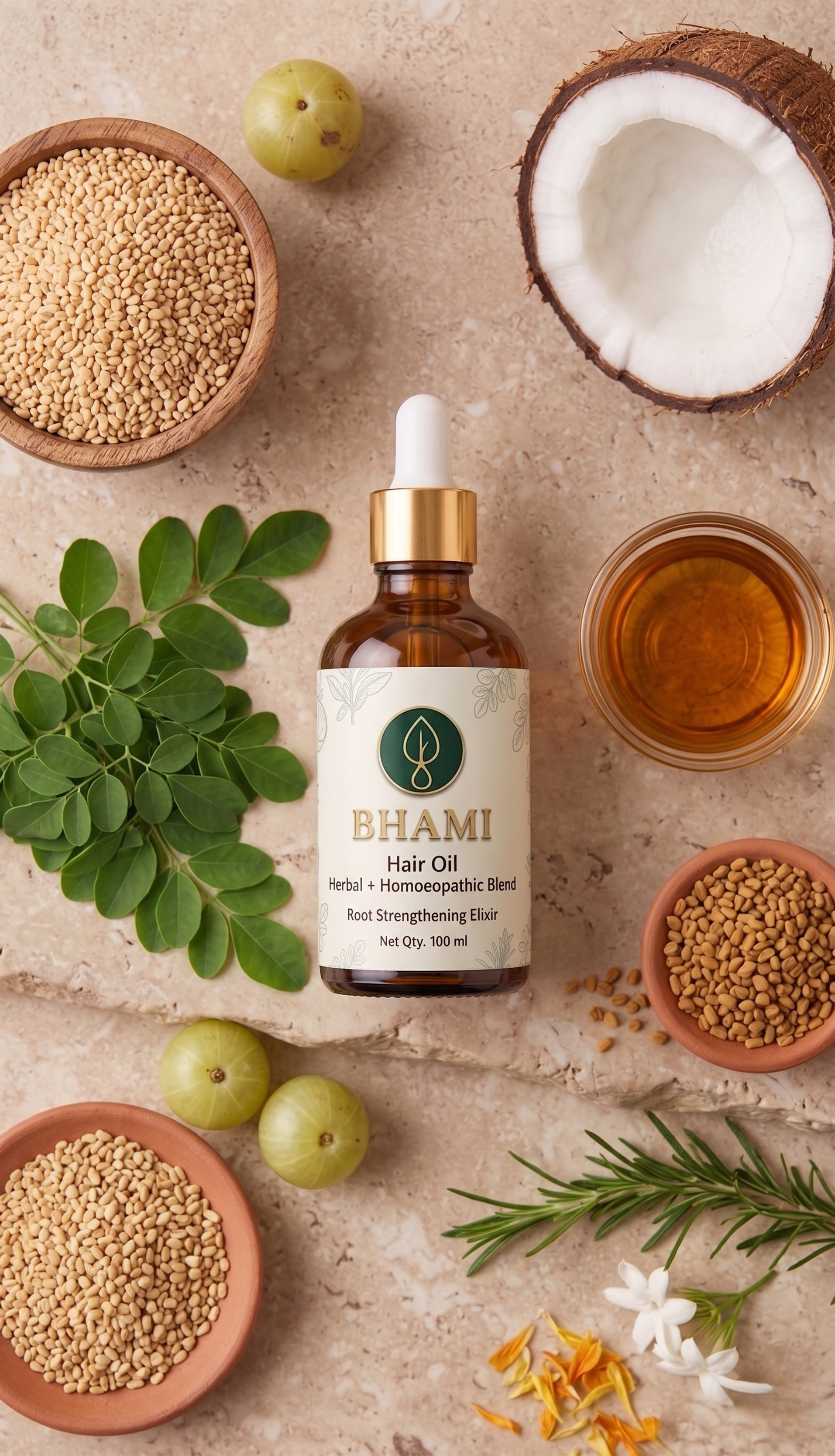 BHAMI Hair Oil view 2